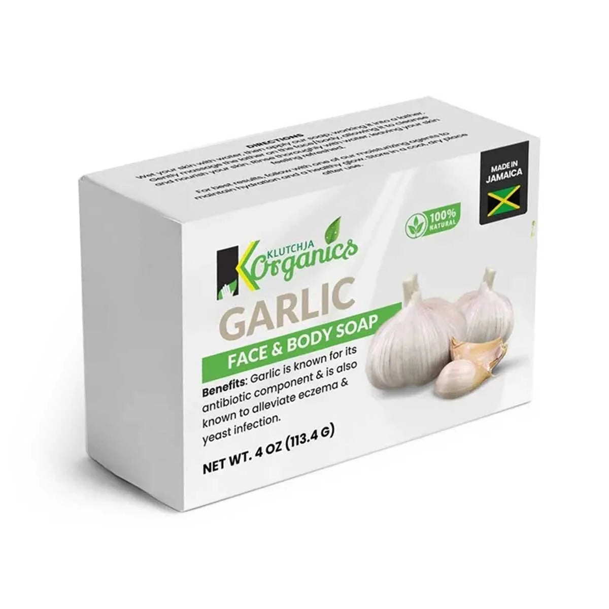 KlutchJa Organics Garlic Face & Body Bar, 4oz